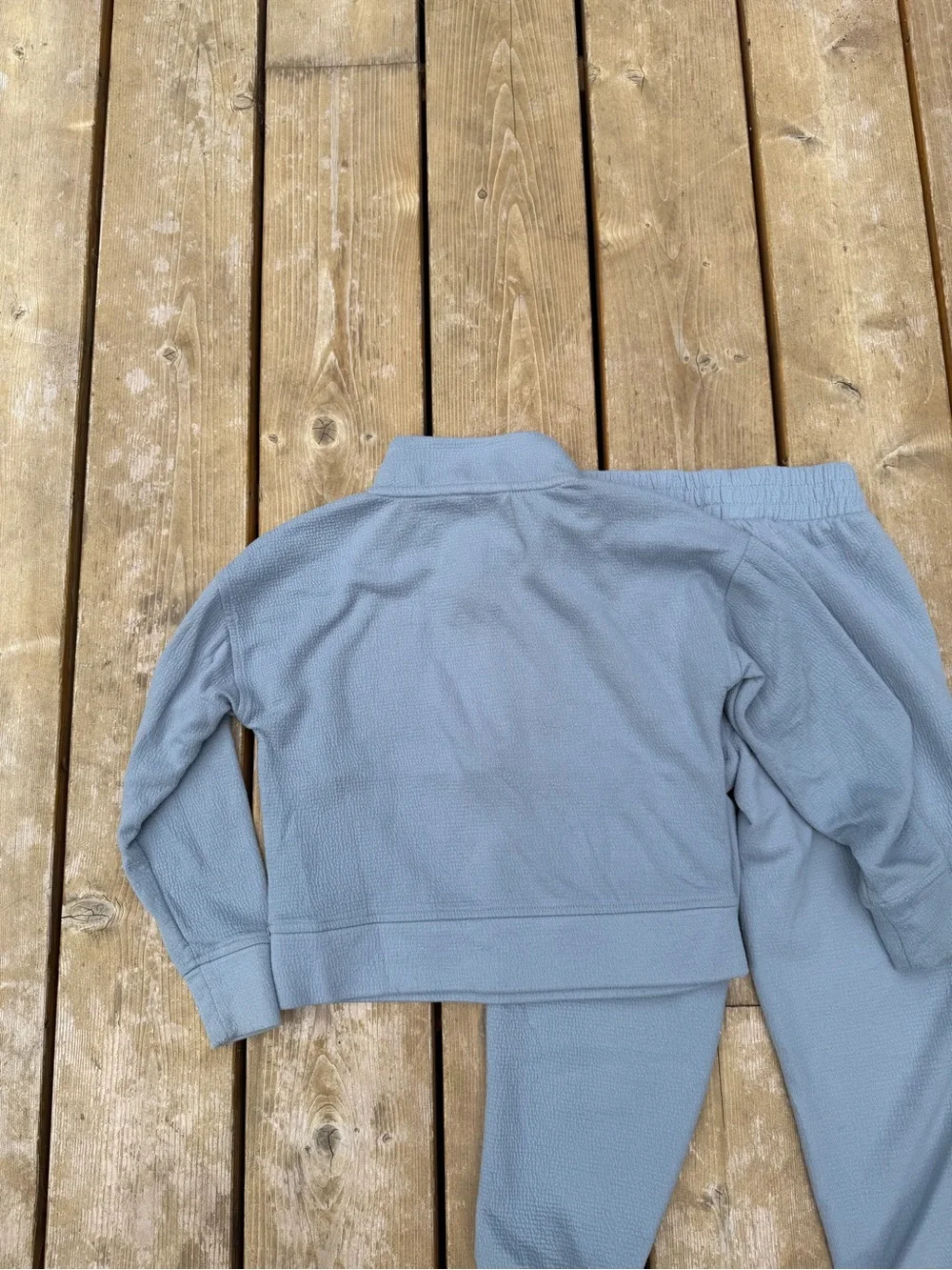 Danskin Kids Half-Zip Sweatshirt & Joggers Set - Dusty Blue